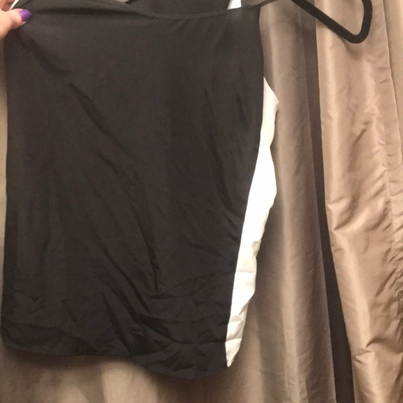 NWT. JCREW BLACK WHITE STRIPE CHIFFON TANK - Picture 3 of 5